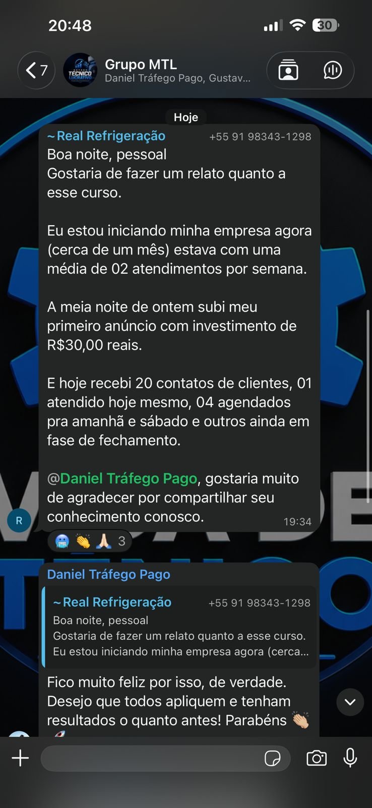 Depoimento WhatsApp