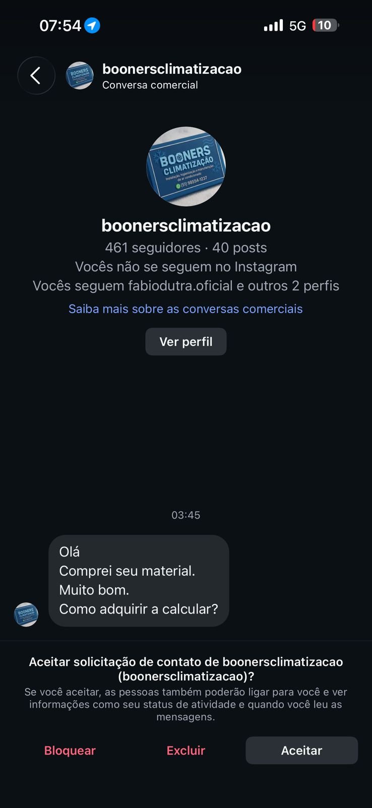 Depoimento Instagram